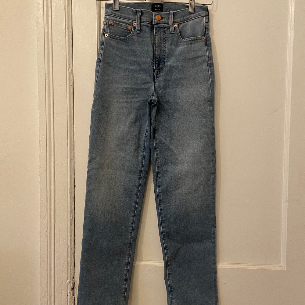 JCrew jeans, never worn with factory creases